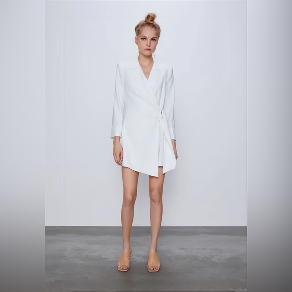 Zara White blazer dress Jumpsuit - Picture 9 of 13